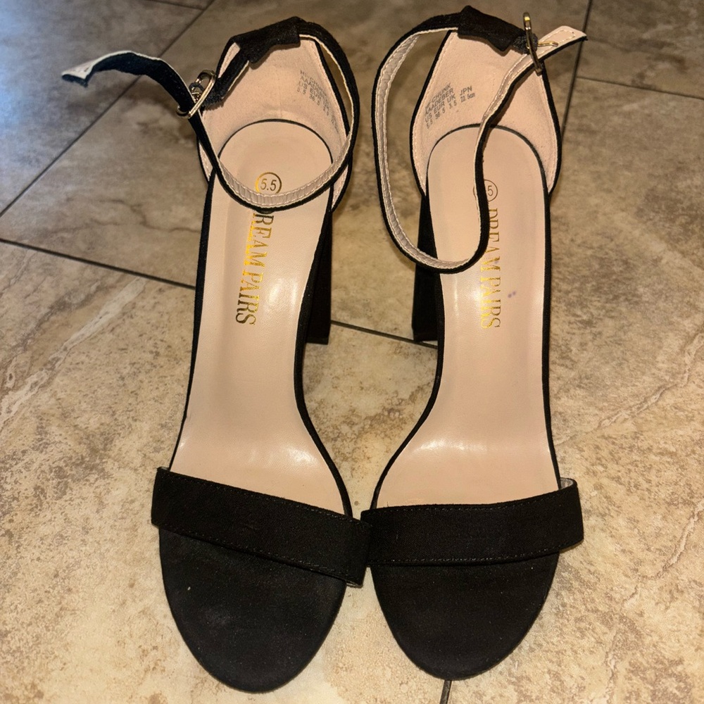 Dream Pairs Elegant Black Heels for Women